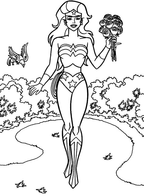 Desenhos da Mulher-Maravilha para colorir - Pop Lembrancinhas
