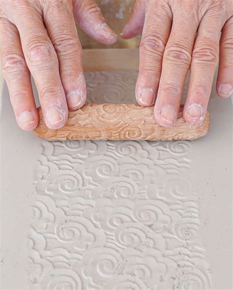 clay texture roller birch sanbao studio chinaclayart