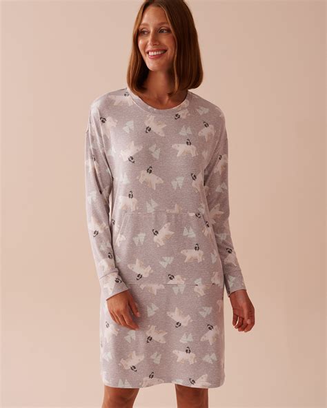 Polar Bear Print Recycled Fibers Sleepshirt | la Vie en Rose
