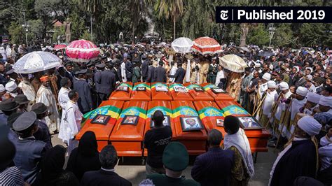 In Ethiopia, a Day of Mourning With Empty Coffins for Plane Crash