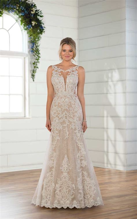 high neck wedding dress sleeveless - Fashion Professional