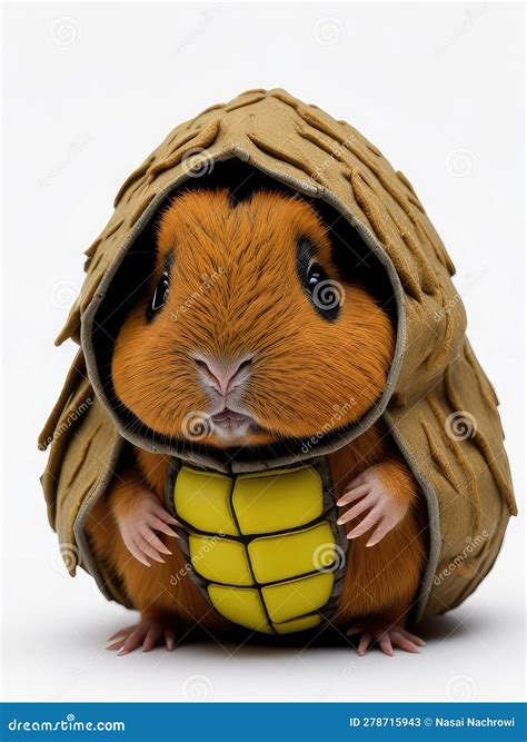 Illustration of a Hamster Dressed in a Costume Created with Generative