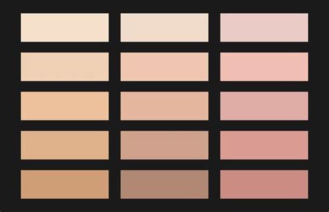 color palette skin vector art icons  graphics
