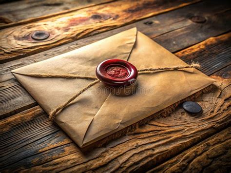 A Timeless Aerial Perspective Vintage Letter with Wax Seal Unveiling ...
