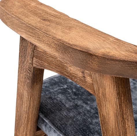 Docklands Wooden Armchair (Pewter Seat) - Old Creamery Furniture