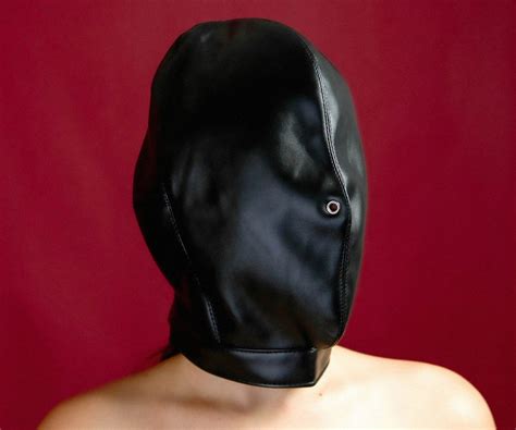 bdsm hood bondage hood bdsm mask sex mask head restraint kinky
