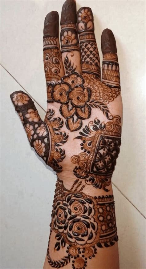 flower mehndi design front hand mehndi designs easy beautiful