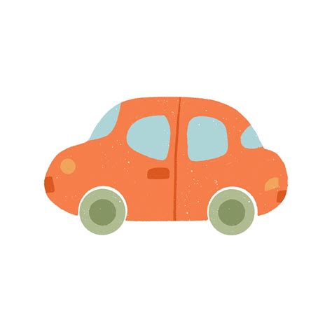 Children is car, sticker for a children is room. Transport hand drawn