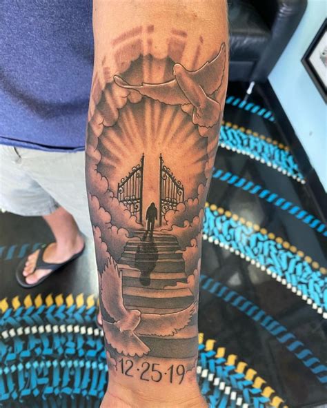 90+ Amazing Stairway To Heaven Tattoo Designs You Need To See!