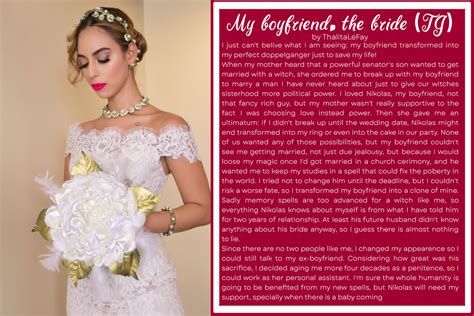 My Boyfriend, the Bride - TG Caption by ThalitaLeFay on DeviantArt