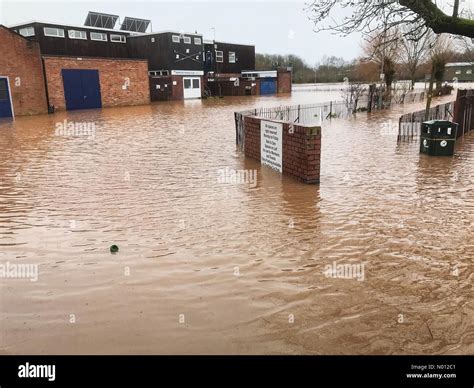 Hereford, UK. 16th Feb, 2020. UK Weather Flooding Hereford- Hereford ...