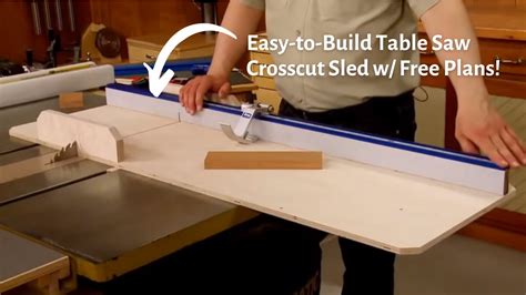 how to make a table saw sled