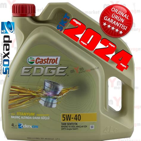 Castrol Edge Fst 5w-40 4litre Tam Sentetik Motor Yağı -gm Dexos 2 - n11.com