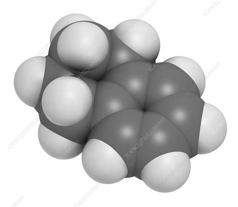 Tetralin solvent molecule - Stock Image - F012/9362 - Science Photo Library