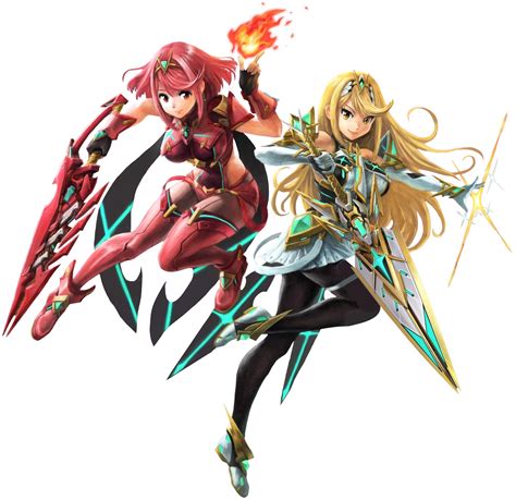 Pyra & Mythra Super Smash Bros. Ultimate Official Art : Xenoblade