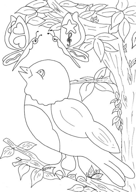 Baú da Web: 7 Desenhos de Pássaros para colorir