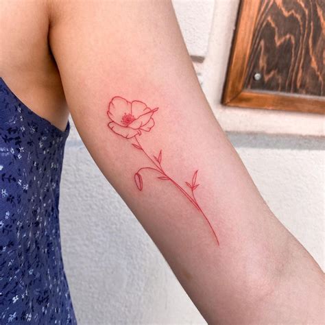pretty poppy flower tattoos   stop staring