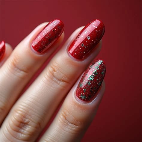 Modelo De Unhas Em Gel Para O Natal - Unhas de Gel Para o Natal: Designs Festivos e Alegres