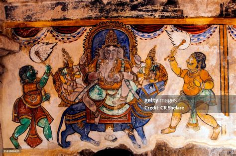 chola period murals painting brihadeeswarar temple thanjavur india high