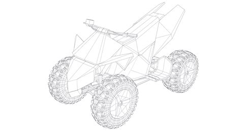 3D model cyberquad atv cybertruck - TurboSquid 1477501