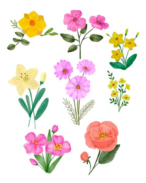 Premium Photo | Flower watercolor drawing in romantic design