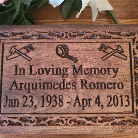 Personalized Carpenter Cremation Box, Construction Worker Wooden With