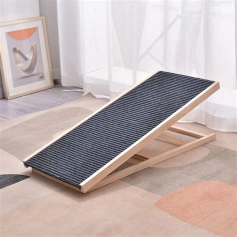 Wooden Dog Stairs Ramp Climbing Ladder Adjustable Indoor Outdoor Dog