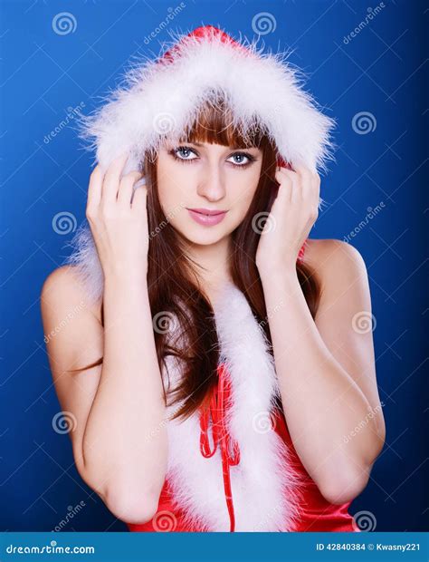 Christmas girl stock photo. Image of abstract, naked - 42840384
