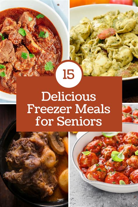 Freezer meals like these are an easy way for seniors to keep their