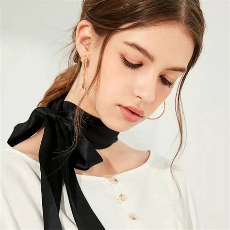 Елегантен шал от 100% естествена коприна Mulberry, черен - eMAG.bg