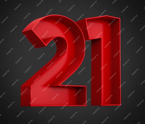 Red Number 21