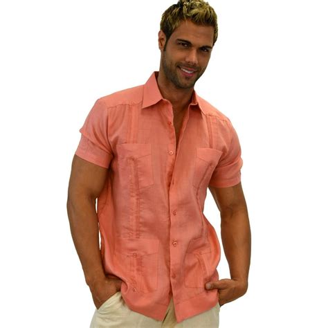 Bohio - Bohio Guayabera Shirt For Men - Classic Linen Chacavana (4) Pocket Short Sleeve (10 ...