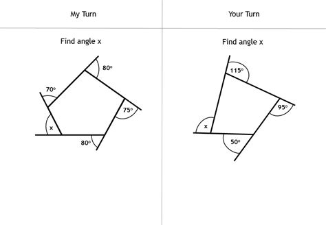 Finding Angles in Regular Polygons Worksheet | Geometry PDF Worksheets ...