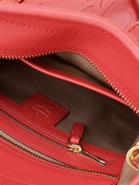 MCM Ledertasche - Shopper Toni rot
