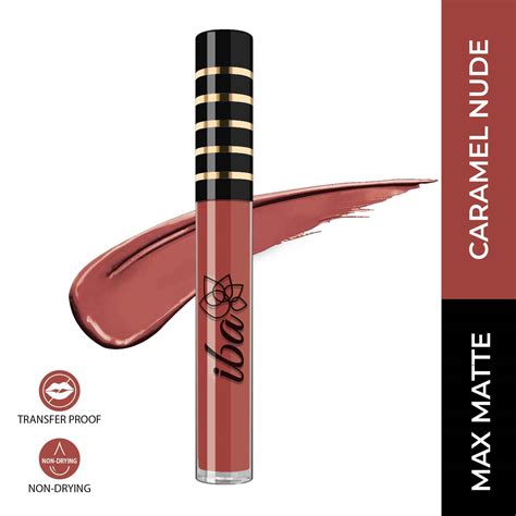 Iba Maxx Matte Liquid Lipstick – Caramel Nude (2.6 ml)