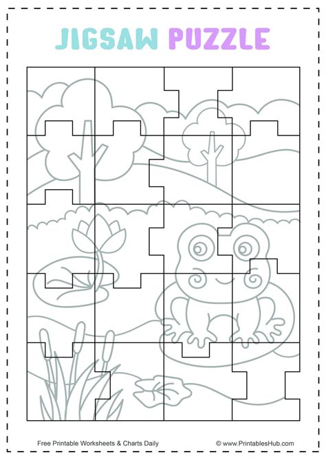 Free Printable Jigsaw Puzzles For Kids [PDF] + Blank Template