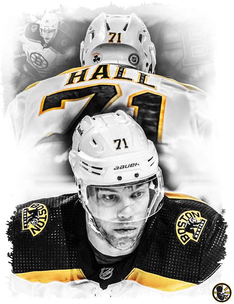 Download Boston Bruins iconic player, Taylor Hall in action. Wallpaper