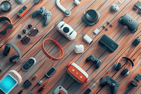 premium photo virtual reality setup  vr headsets motion