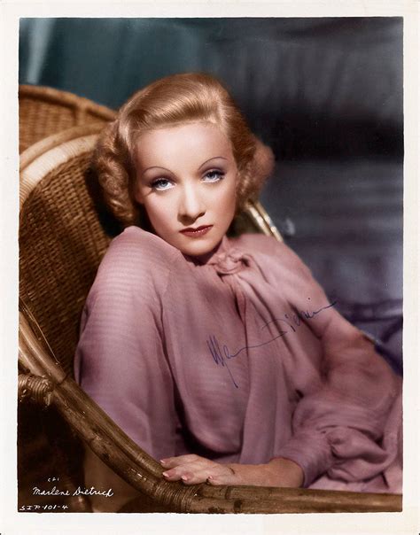 Download Marlene Dietrich On Rattan Chair Colored Wallpaper