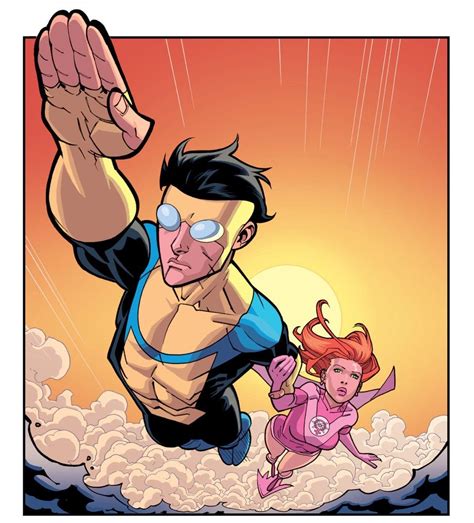Invincible Comics Issue #48 Invincible and Atom Eve | Ilustração de casal, Animação, Super herói