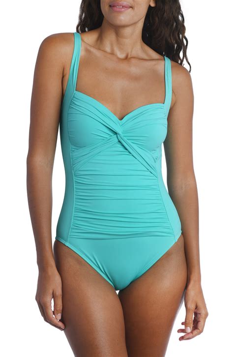La Blanca Women's La Blanca Island Goddess Mio Twist One Piece Swimsuit