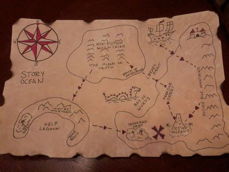 Pirate Map Library Layout Scavenger Hunt