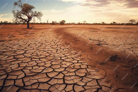 Premium AI Image | Global warming triggers floods heat waves and droughts