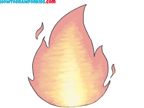 how to draw cartoon fire