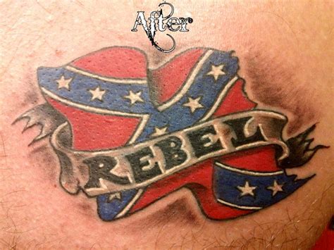 Rebel Flag Tattoo Outline