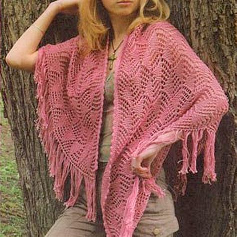 Розовая шаль спицами. Описание и схема — Paradosik Handmade — вязание ...