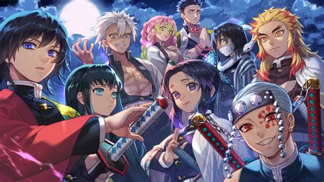 Demon Slayer Kimetsu No Yaiba 4k Characters Key Art Wallpaper, HD Anime