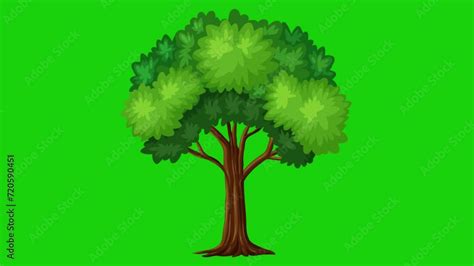 wind blowing trees animation