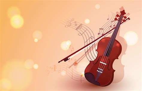 violin   note background  spark  light  vector