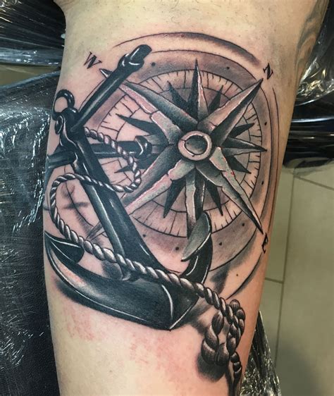 compass tattoo design 7